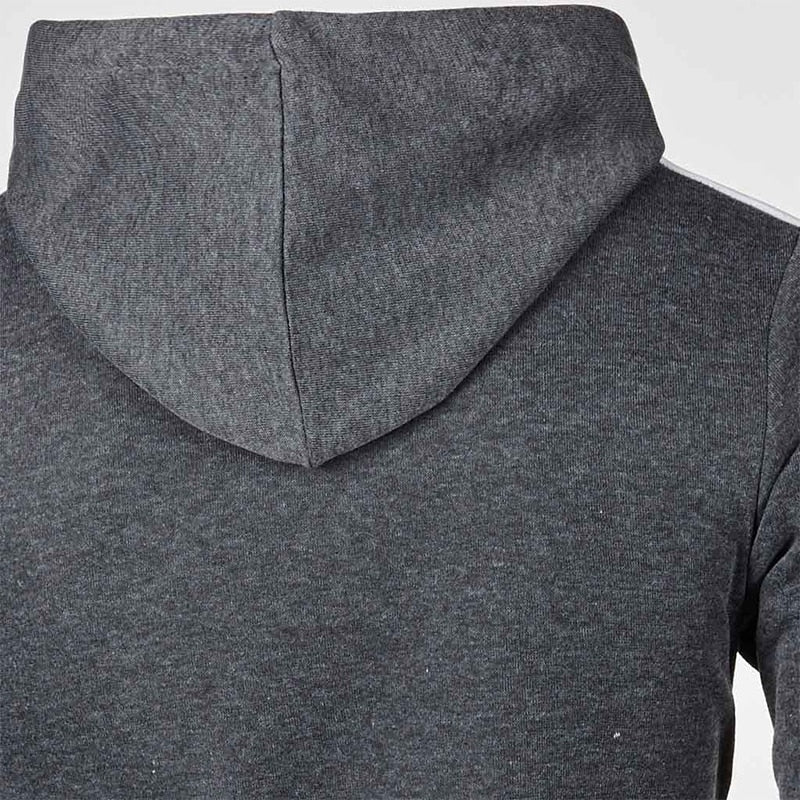 Casual Zipper Long Sleeve Solid Hoodie