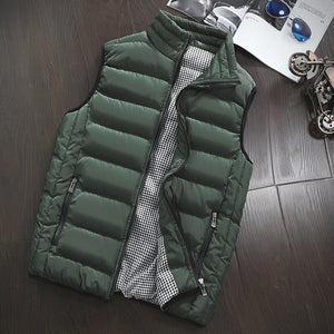 Autumn Winter Sleeveless Solid Color Vest