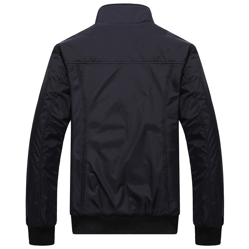 Spring Autumn Stand Collar Bomber Jacket