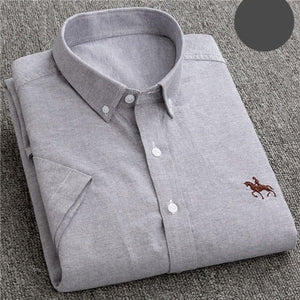 Summer Business Oxford Soft Short Sleeve Shirt