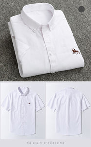 Summer Business Oxford Soft Short Sleeve Shirt