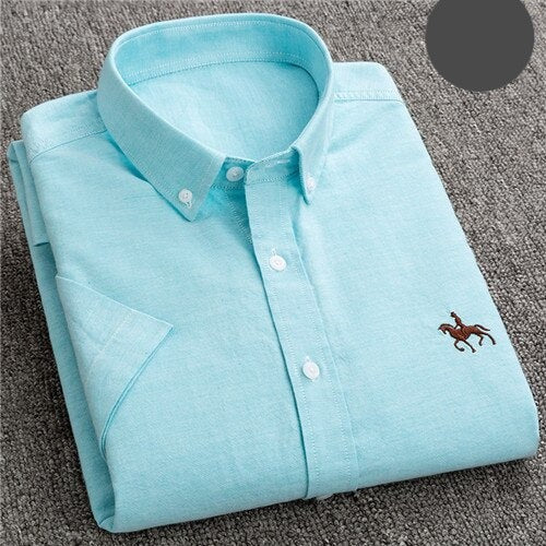 Summer Business Oxford Soft Short Sleeve Shirt