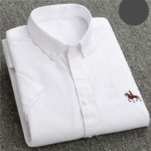 Summer Business Oxford Soft Short Sleeve Shirt