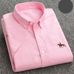 Summer Business Oxford Soft Short Sleeve Shirt