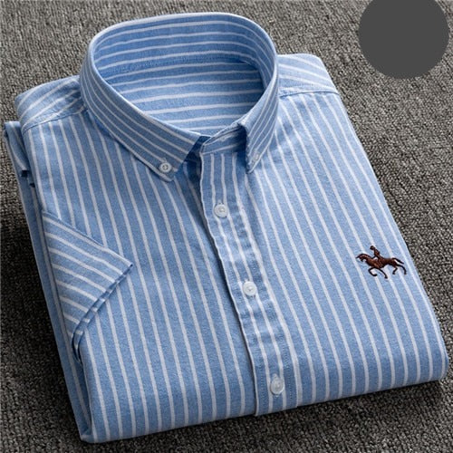 Summer Business Oxford Soft Short Sleeve Shirt