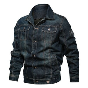 Denim Cowboy Bomber Jacket