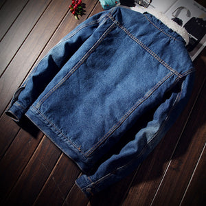 Winter Denim Warm Cowboy Jeans Jacket