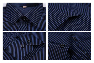 Business Striped Long Sleeve Dress Shirt