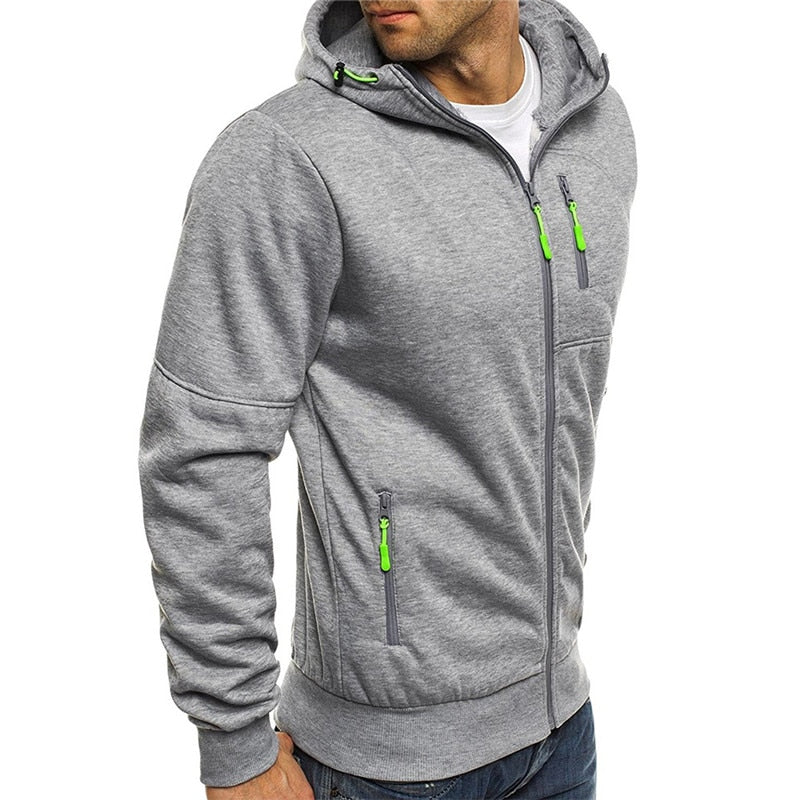 Casual Soft Warm Fashion Zipper Hoodie