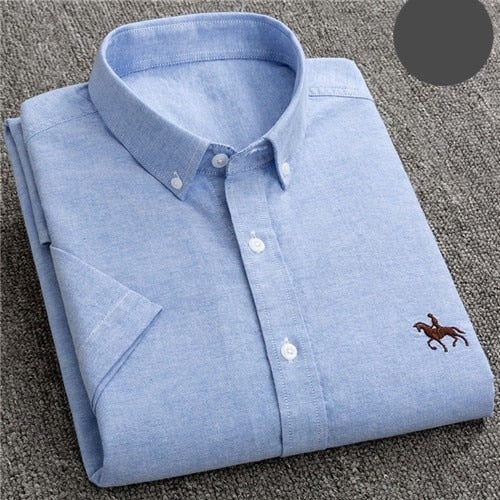 Summer Business Oxford Soft Short Sleeve Shirt