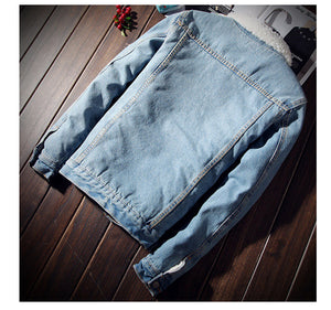 Winter Denim Warm Cowboy Jeans Jacket