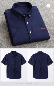 Summer Business Oxford Soft Short Sleeve Shirt