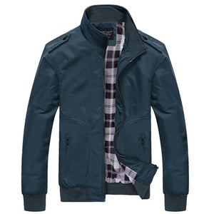 Spring Autumn Stand Collar Bomber Jacket