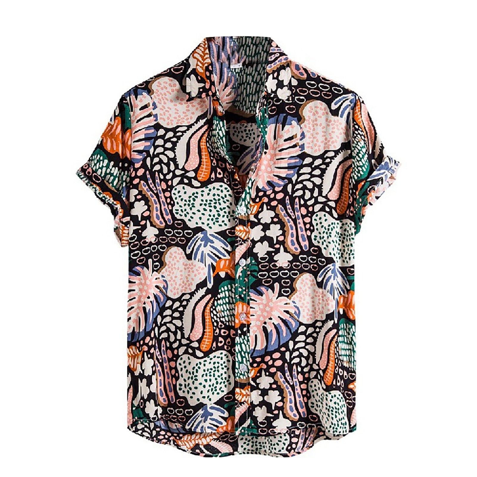 Summer Retro Vintage Ethnic Printed Shirt