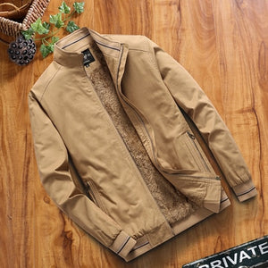 Fleece Thermal Warm Baseball Bomber Jacket