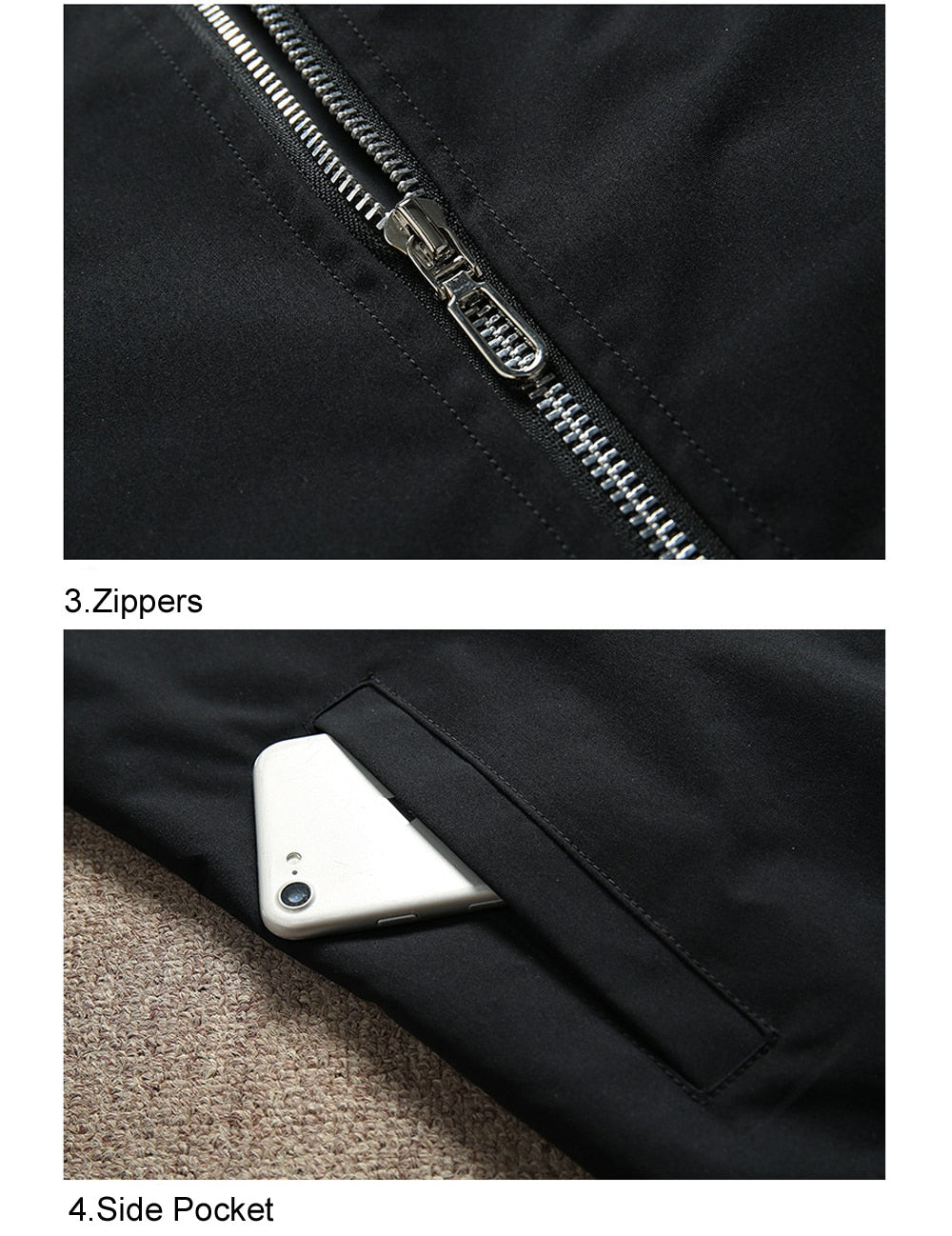 Autumn Streetwear Zipper Baseball Bomber Jacket