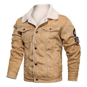 Winter Fleece Army Tactical Fur Collar Jacket