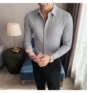 Business British Style Long Sleeve Shirt