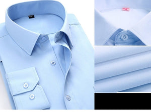 Solid Office Business Long Seeve Shirt