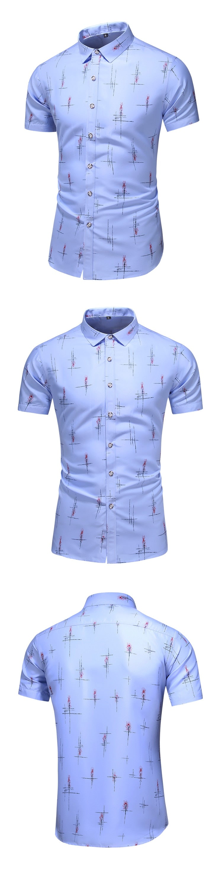 Summer breathable Printed Short sleeve shirts