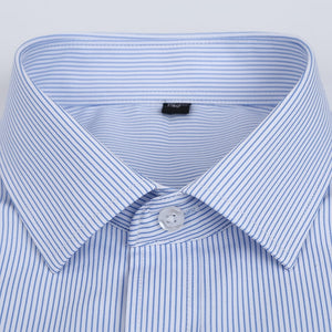 Summer Striped Short Sleeve Dress Shirt