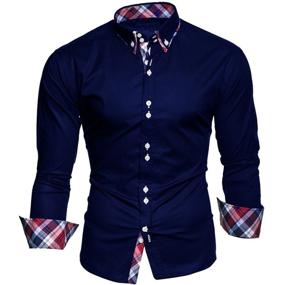 Business Slim Fit Long Sleeved Shirt