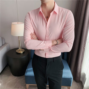 Business British Style Long Sleeve Shirt