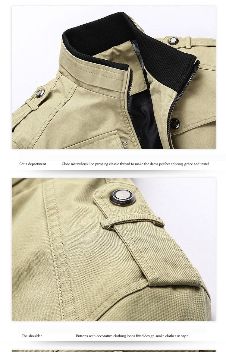 Casual Spring Autumn Military Bomber Jacket