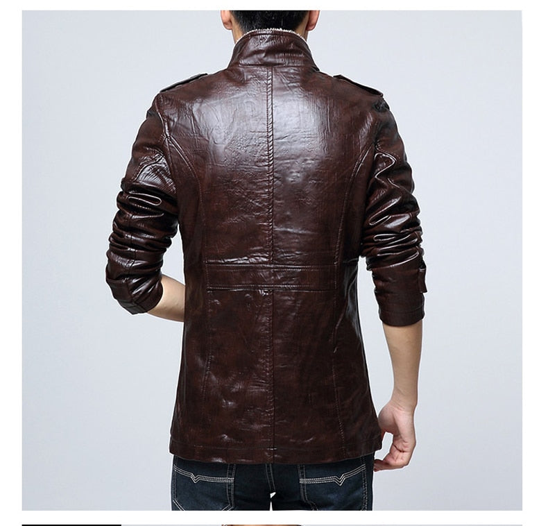 Warm Fleece Leather Suede Velvet Jacket