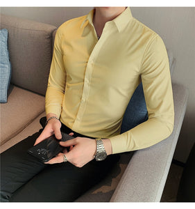 Business British Style Long Sleeve Shirt