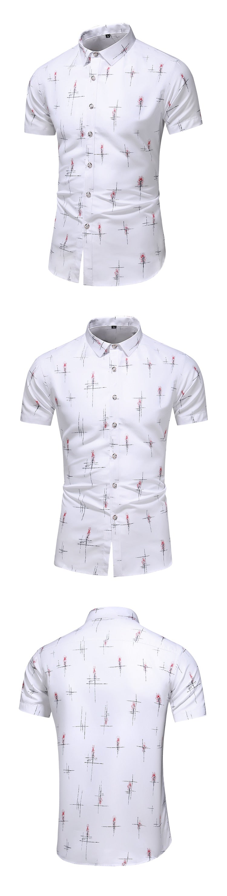 Summer breathable Printed Short sleeve shirts