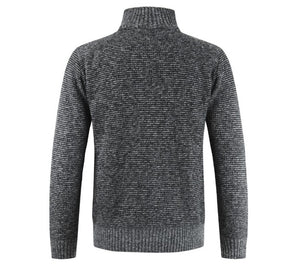 Knitted Warm Granite Peak Panel Cardigan