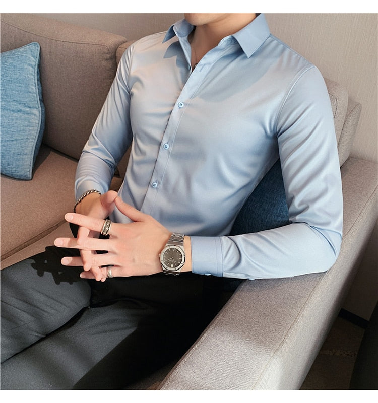 Business British Style Long Sleeve Shirt