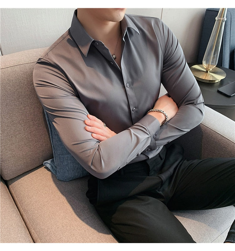 Business British Style Long Sleeve Shirt