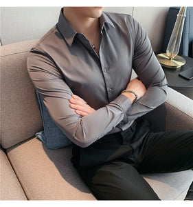 Business British Style Long Sleeve Shirt