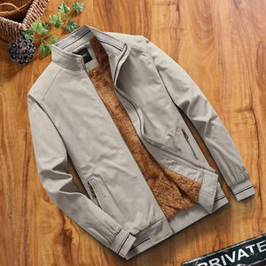 Fleece Thermal Warm Baseball Bomber Jacket