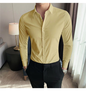 Business British Style Long Sleeve Shirt