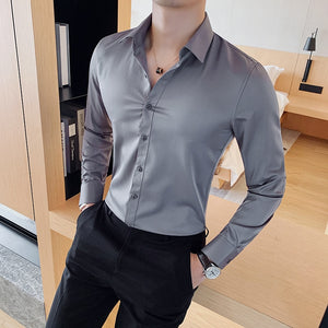 Business British Style Long Sleeve Shirt