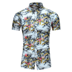 Summer Hawaiian Beach Floral Festive Shirts