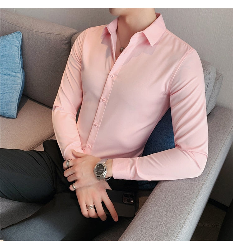 Business British Style Long Sleeve Shirt