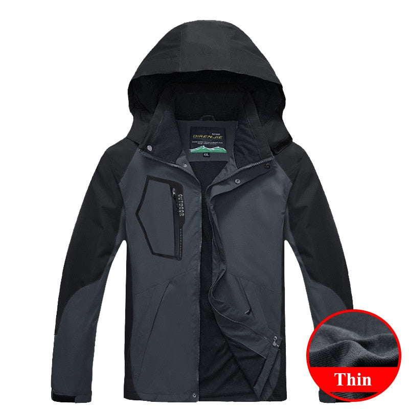 Casual Spring Autumn Waterproof Breathable Hooded Jacket