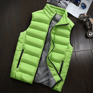 Autumn Winter Sleeveless Solid Color Vest