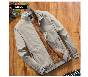 Fleece Thermal Warm Baseball Bomber Jacket