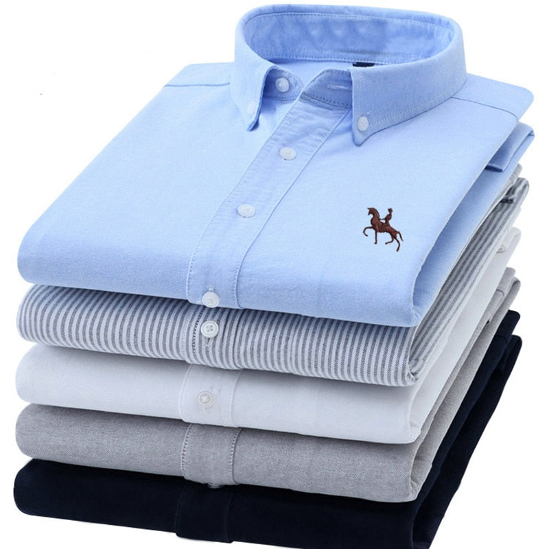 Business Oxford Long Sleeve Dress Shirt