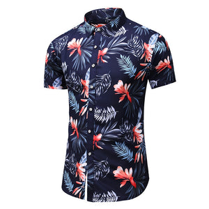 Summer Hawaiian Beach Floral Festive Shirts