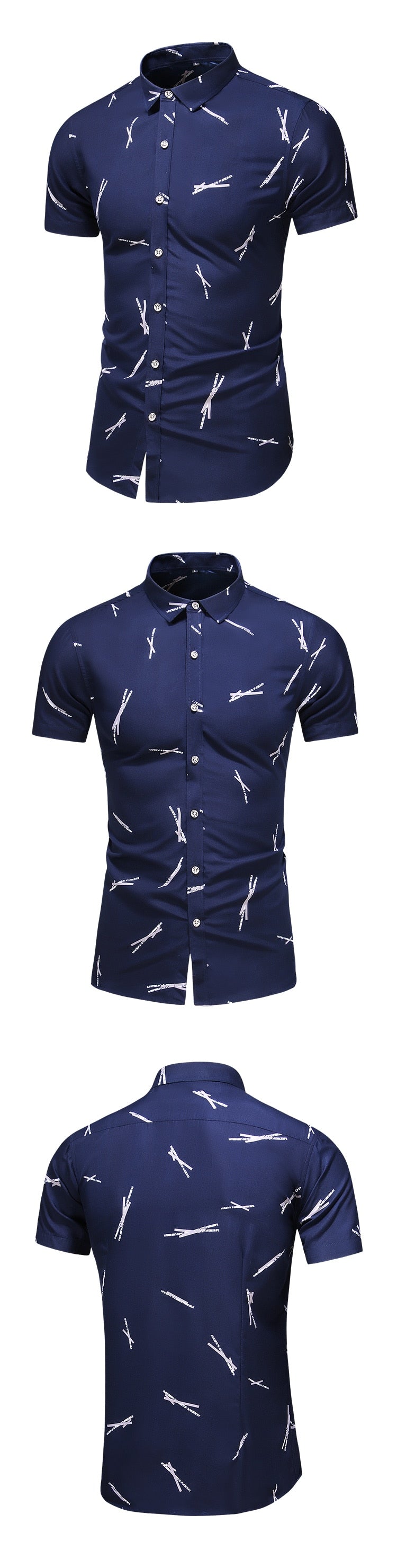 Summer breathable Printed Short sleeve shirts