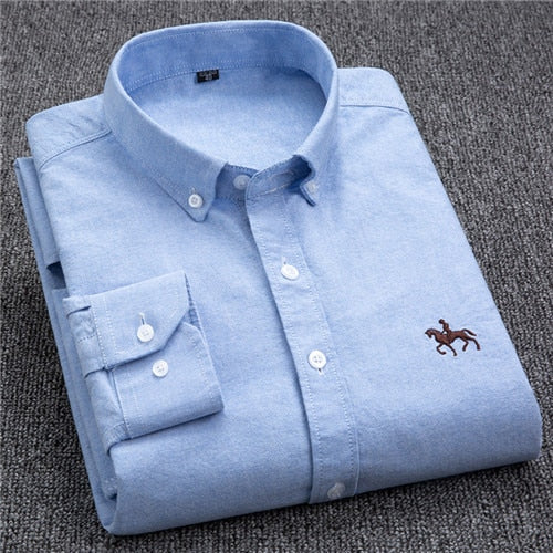 Business Oxford Long Sleeve Dress Shirt