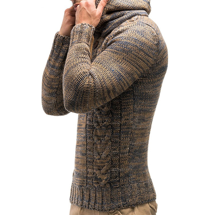 Casual Warm Knitted Fashion Hooded Pullover