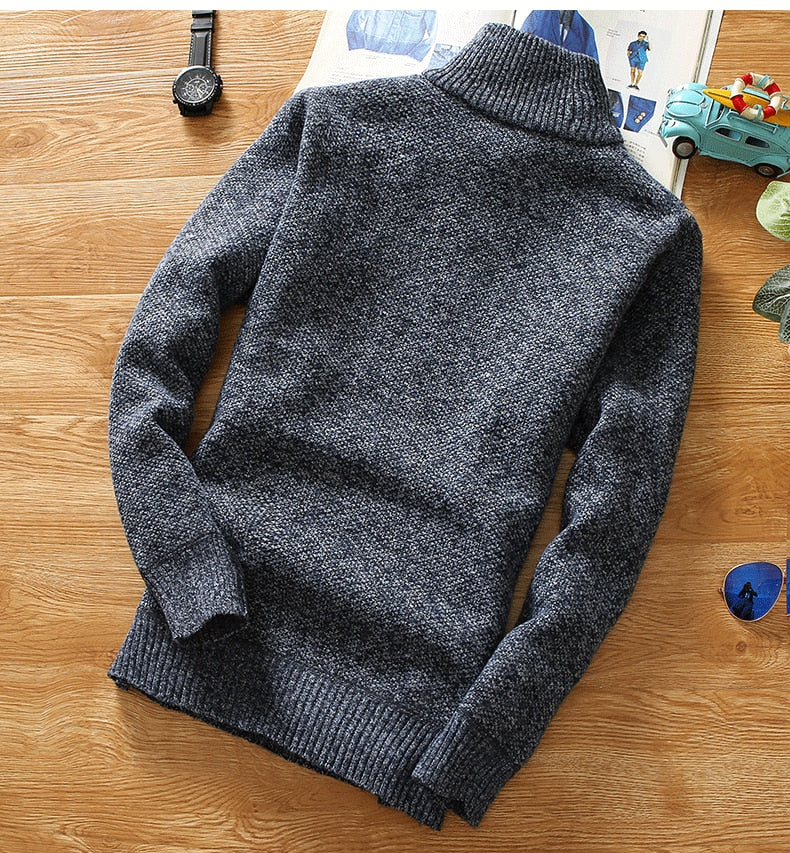 Winter Fleece Half Zipper Thicker Sweater