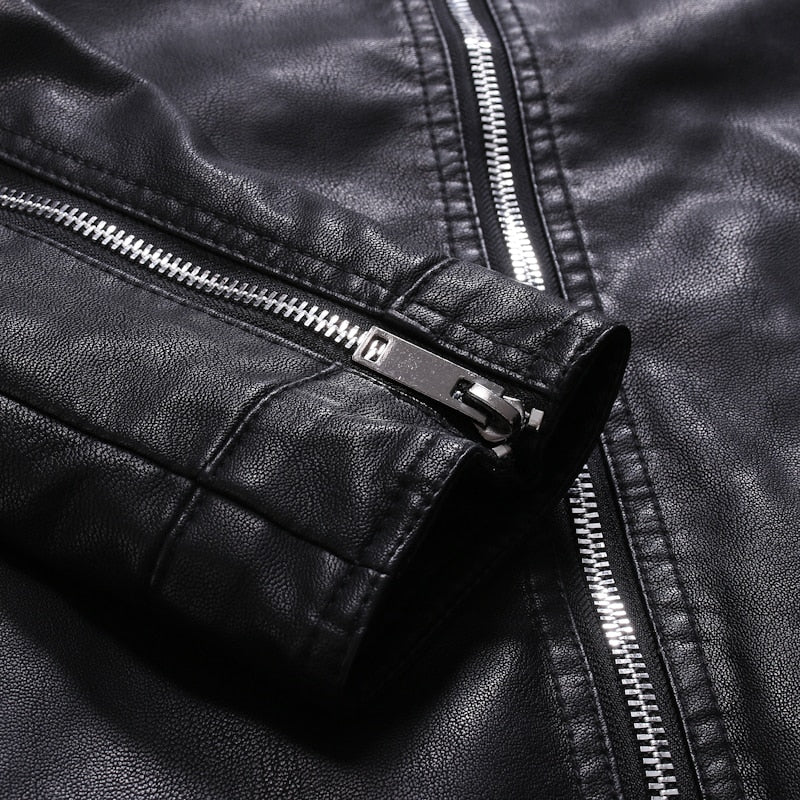 Leather Motorcycle Black Jacket